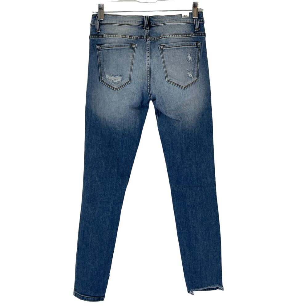 Kancan Whiskering Distressed Distroyed Women's Sk… - image 3